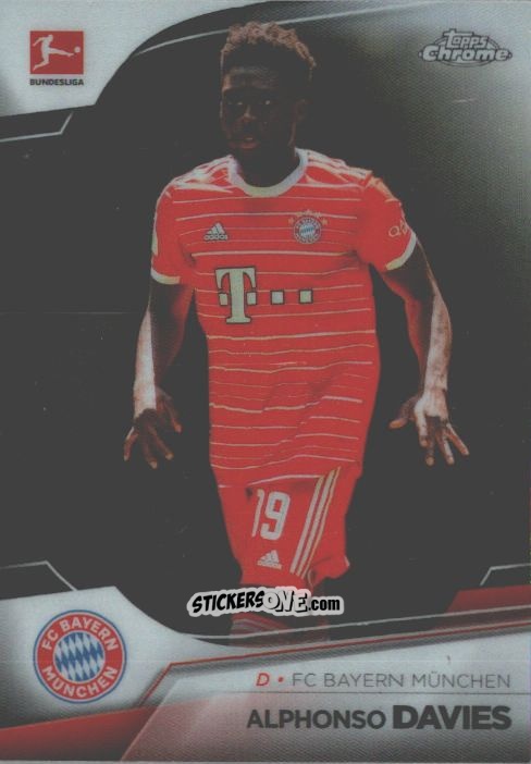 Cromo Alphonso Davies - Bundesliga Chrome 2022-2023
 n. 77 - Topps