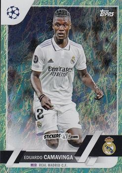 Sticker Eduardo Camavinga - UEFA Club Competitions 2022-2023. Jade Edition
 n. 12 - Topps