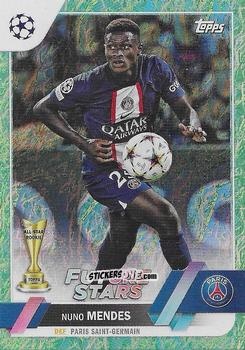 Sticker Nuno Mendes - UEFA Club Competitions 2022-2023. Jade Edition
 n. 26 - Topps