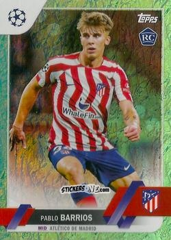 Sticker Pablo Barrios - UEFA Club Competitions 2022-2023. Jade Edition
 n. 157 - Topps