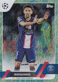 Figurina Marquinhos - UEFA Club Competitions 2022-2023. Jade Edition
 n. 180 - Topps
