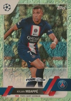 Sticker Kylian Mbappé - UEFA Club Competitions 2022-2023. Jade Edition
 n. 100 - Topps