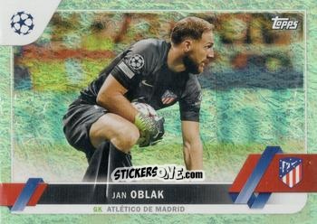 Sticker Jan Oblak - UEFA Club Competitions 2022-2023. Jade Edition
 n. 107 - Topps
