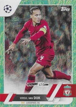 Figurina Virgil van Dijk - UEFA Club Competitions 2022-2023. Jade Edition
 n. 130 - Topps