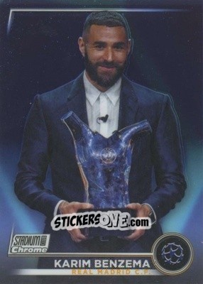 Figurina Karim Benzema - Stadium Club Chrome UEFA Club Competitions 2022-2023
 n. 3 - Topps