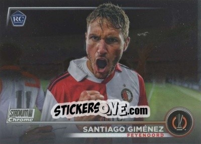 Sticker Santiago Giménez - Stadium Club Chrome UEFA Club Competitions 2022-2023
 n. 13 - Topps