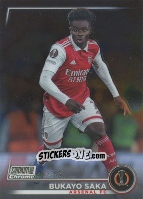 Figurina Bukayo Saka - Stadium Club Chrome UEFA Club Competitions 2022-2023
 n. 72 - Topps