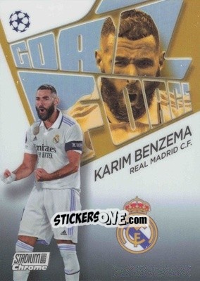 Figurina Karim Benzema - Stadium Club Chrome UEFA Club Competitions 2022-2023
 n. GF-KB - Topps