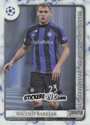Figurina Nicolò Barella - Stadium Club Chrome UEFA Club Competitions 2022-2023
 n. CC-NB - Topps