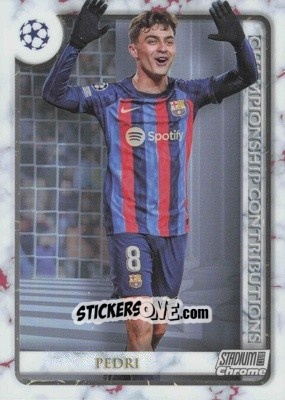 Sticker Pedri - Stadium Club Chrome UEFA Club Competitions 2022-2023
 n. CC-PED - Topps