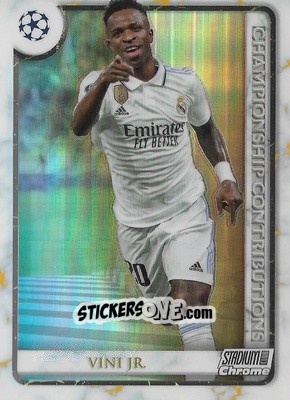 Figurina Vini Jr. - Stadium Club Chrome UEFA Club Competitions 2022-2023
 n. CC-VJR - Topps