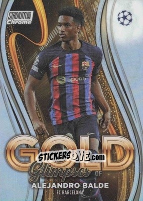 Sticker Alejandro Balde - Stadium Club Chrome UEFA Club Competitions 2022-2023
 n. GG-AB - Topps