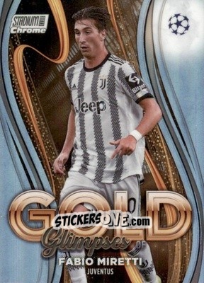 Figurina Fabio Miretti - Stadium Club Chrome UEFA Club Competitions 2022-2023
 n. GG-FM - Topps