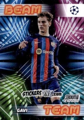 Sticker Gavi - Stadium Club Chrome UEFA Club Competitions 2022-2023
 n. BT-GAV - Topps