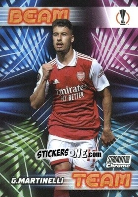 Sticker Gabriel Martinelli - Stadium Club Chrome UEFA Club Competitions 2022-2023
 n. BT-GM - Topps