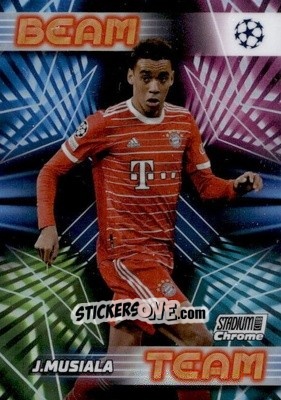 Cromo Jamal Musiala - Stadium Club Chrome UEFA Club Competitions 2022-2023
 n. BT-JM - Topps