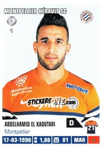 Cromo Abdelhamid El Kaoutari - FOOT 2013-2014 n. 245 - Panini