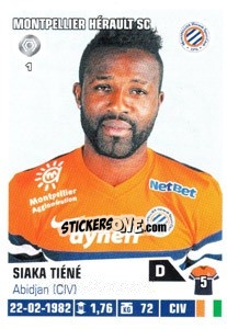 Figurina Siaka Tiene - FOOT 2013-2014 n. 252 - Panini