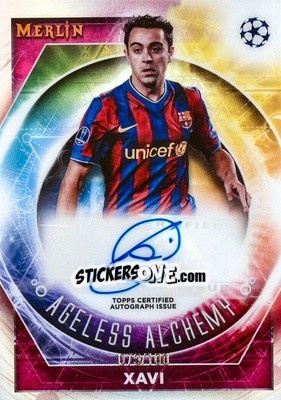 Sticker Xavi - Chrome Uefa Club Competitions 2022-2023 n. AA-4a - Topps