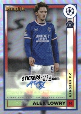 Figurina Alex Lowry - Chrome Uefa Club Competitions 2022-2023 n. AC-AL - Topps