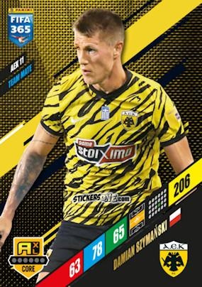 Cromo Damian Szymański - FIFA 365: 2023-2024. Adrenalyn XL
 n. AEK11 - Panini