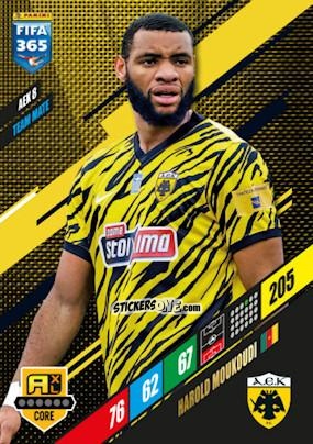 Cromo Harold Moukoudi - FIFA 365: 2023-2024. Adrenalyn XL
 n. AEK8 - Panini