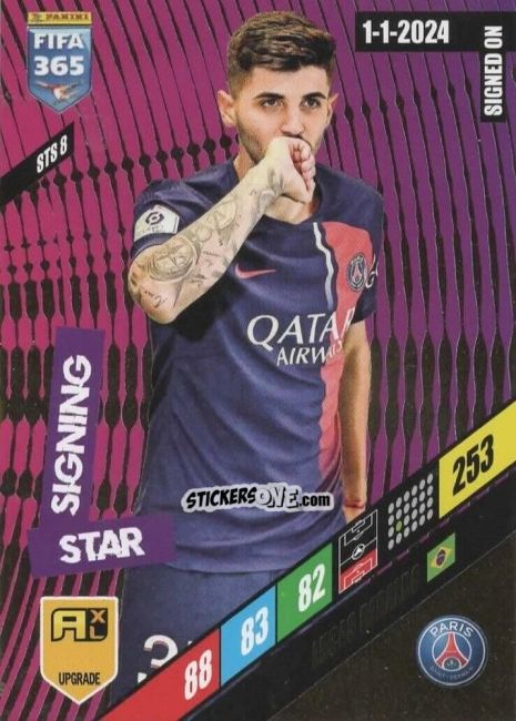 Figurina Lucas Beraldo - FIFA 365: 2023-2024. Adrenalyn XL
 n. STS8 - Panini