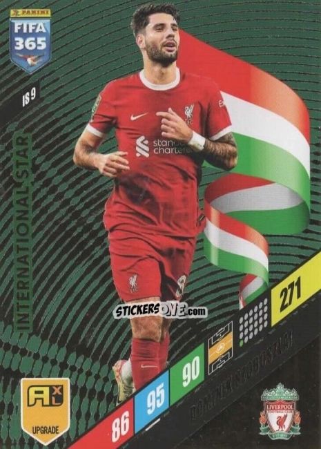 Cromo Dominik Szoboszlai - FIFA 365: 2023-2024. Adrenalyn XL
 n. IS9 - Panini