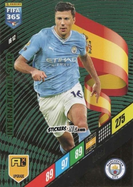 Figurina Rodri - FIFA 365: 2023-2024. Adrenalyn XL
 n. IS12 - Panini