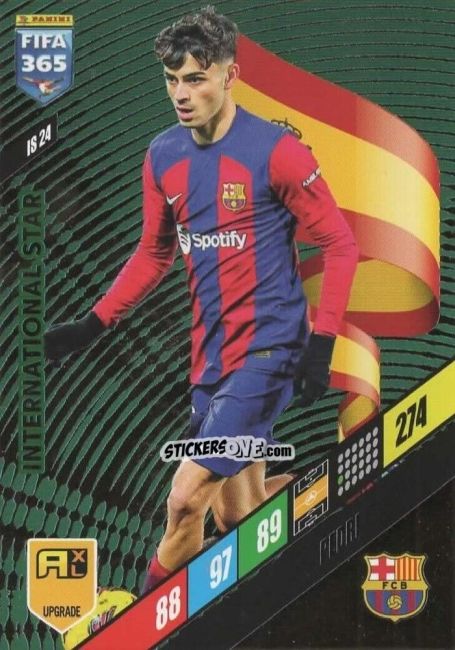 Sticker Pedri - FIFA 365: 2023-2024. Adrenalyn XL
 n. IS24 - Panini