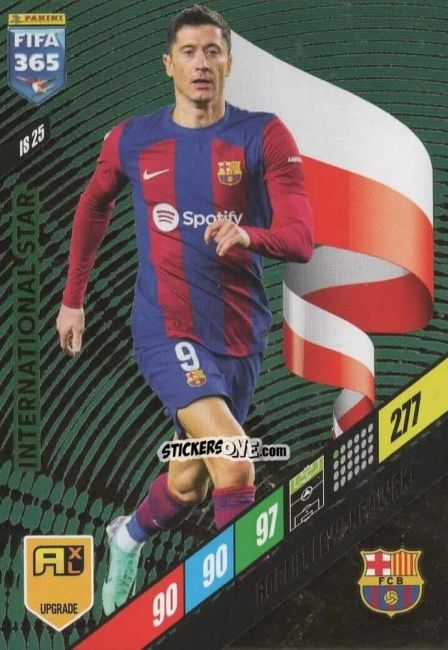 Sticker Robert Lewandowski - FIFA 365: 2023-2024. Adrenalyn XL
 n. IS25 - Panini