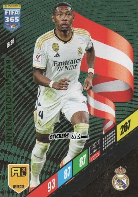 Sticker David Alaba - FIFA 365: 2023-2024. Adrenalyn XL
 n. IS26 - Panini