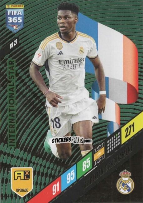 Cromo Aurélien Tchouaméni - FIFA 365: 2023-2024. Adrenalyn XL
 n. IS27 - Panini