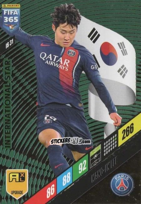 Cromo Kang-in Lee - FIFA 365: 2023-2024. Adrenalyn XL
 n. IS31 - Panini