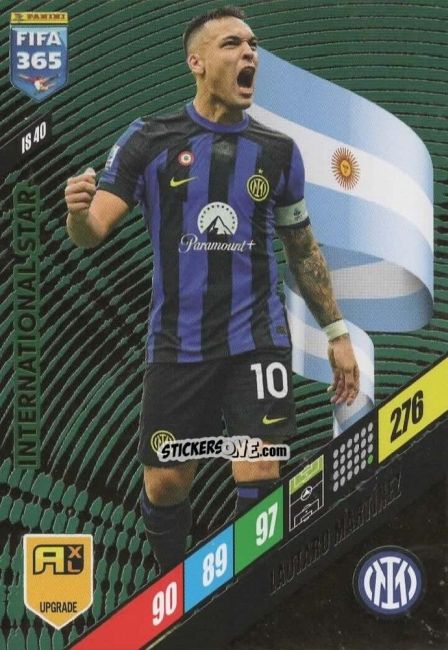 Figurina Lautaro Martínez - FIFA 365: 2023-2024. Adrenalyn XL
 n. IS40 - Panini