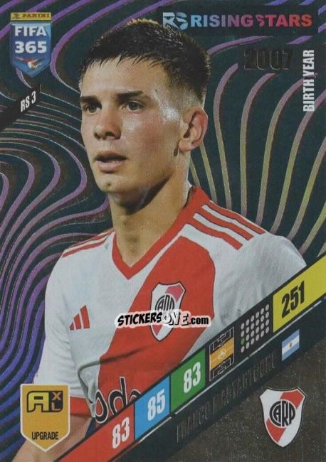 Sticker Franco Mastantuono - FIFA 365: 2023-2024. Adrenalyn XL
 n. RS3 - Panini