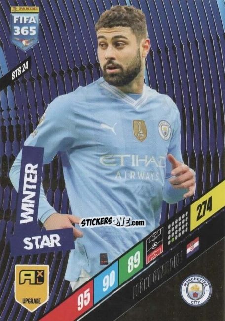 Figurina Joško Gvardiol - FIFA 365: 2023-2024. Adrenalyn XL
 n. STS24 - Panini