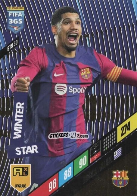 Cromo Ronald Araújo - FIFA 365: 2023-2024. Adrenalyn XL
 n. STS30 - Panini
