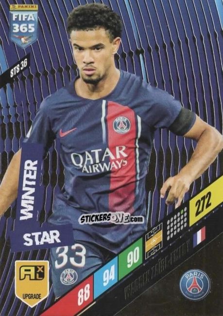 Figurina Warren Zaïre Emery - FIFA 365: 2023-2024. Adrenalyn XL
 n. STS36 - Panini