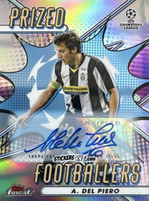 Cromo Alessandro Del Piero - Finest UEFA Champions League & Europa League 2022-2023
 n. PF-1a - Topps