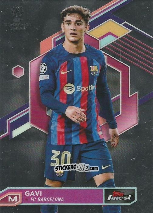 Sticker Gavi - Finest UEFA Champions League & Europa League 2022-2023
 n. 19 - Topps