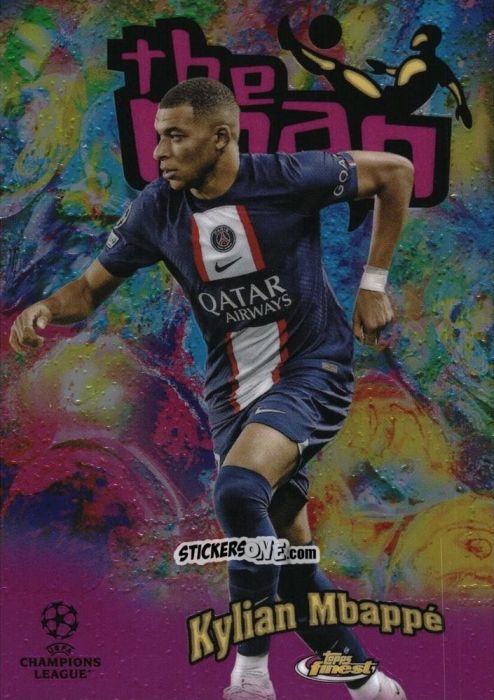 Sticker Kylian Mbappe - Finest UEFA Champions League & Europa League 2022-2023
 n. FTM-8 - Topps