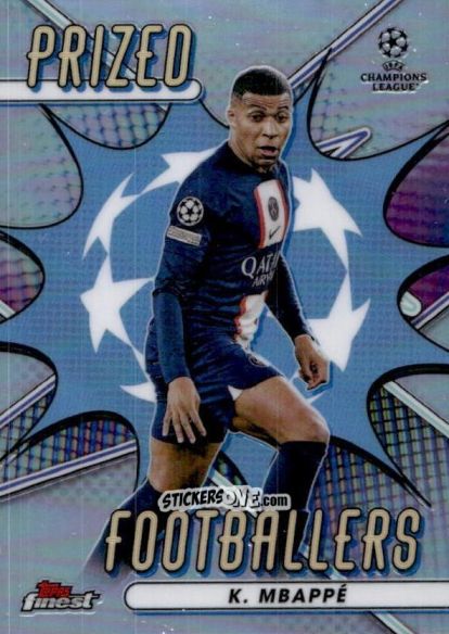 Sticker Kylian Mbappe - Finest UEFA Champions League & Europa League 2022-2023
 n. PF-17 - Topps