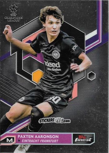 Sticker Paxten Aaronson - Finest UEFA Champions League & Europa League 2022-2023
 n. 116 - Topps