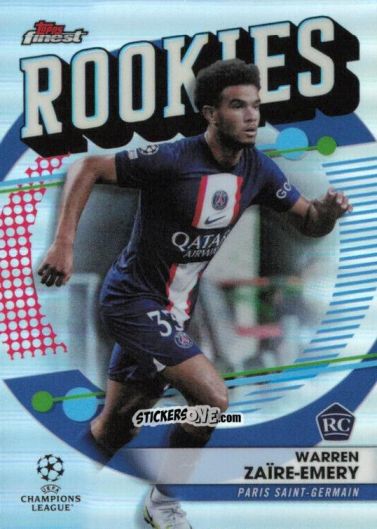 Figurina Warren Zaire-Emery - Finest UEFA Champions League & Europa League 2022-2023
 n. FR-7 - Topps