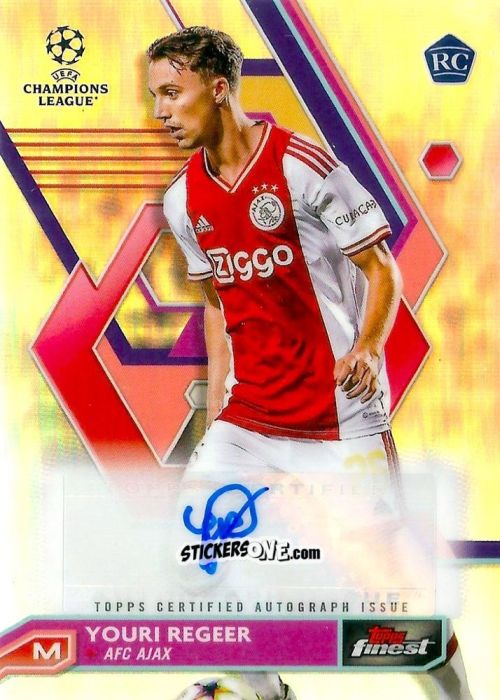 Sticker Youri Regeer - Finest UEFA Champions League & Europa League 2022-2023
 n. A-YR - Topps