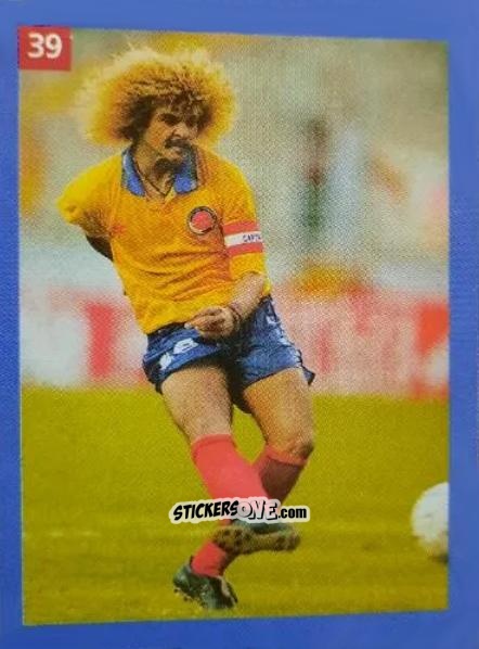 Sticker Carlos Valderrama - Las Estrellas del Mundo 1994
 n. 39 - EL MUNDO DEPORTIVO