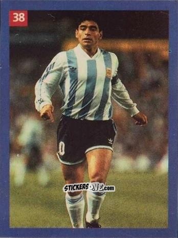 Cromo Diego Armando Maradona - Las Estrellas del Mundo 1994
 n. 38 - EL MUNDO DEPORTIVO