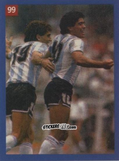 Sticker Maradona 1986 - Las Estrellas del Mundo 1994
 n. 99 - EL MUNDO DEPORTIVO
