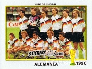 Cromo Alemania 1990 - World Cup Story 1998-2022 n. 66 - BOYCOL